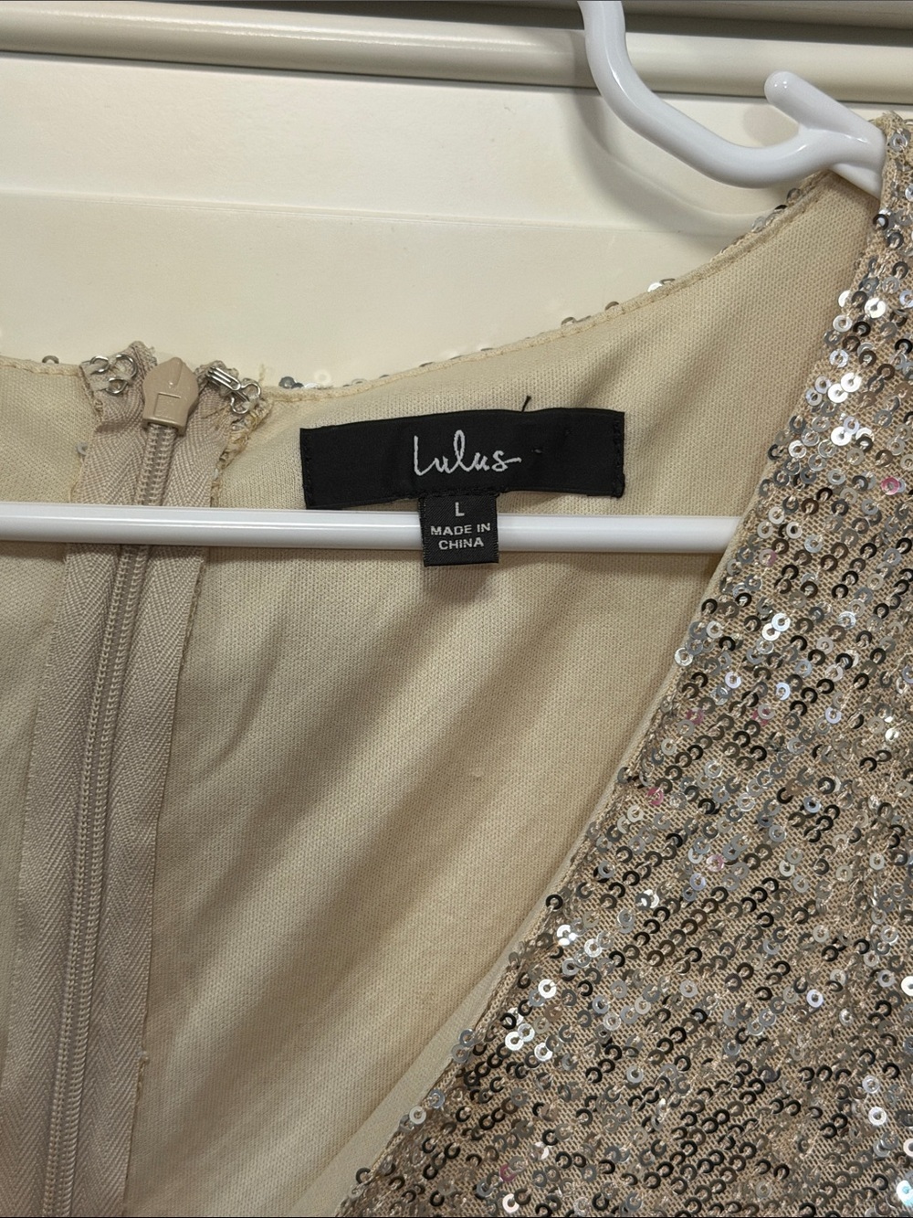 Lulus Weekender Silver Sequin Faux-Wrap Mini Dress - Picture 3 of 6
